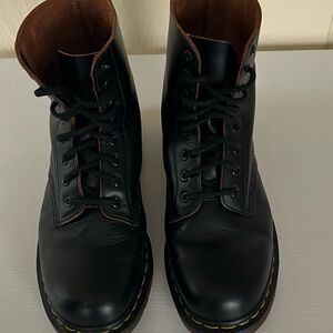 Dr. Martens Black Leather Men's Boots Made In England
